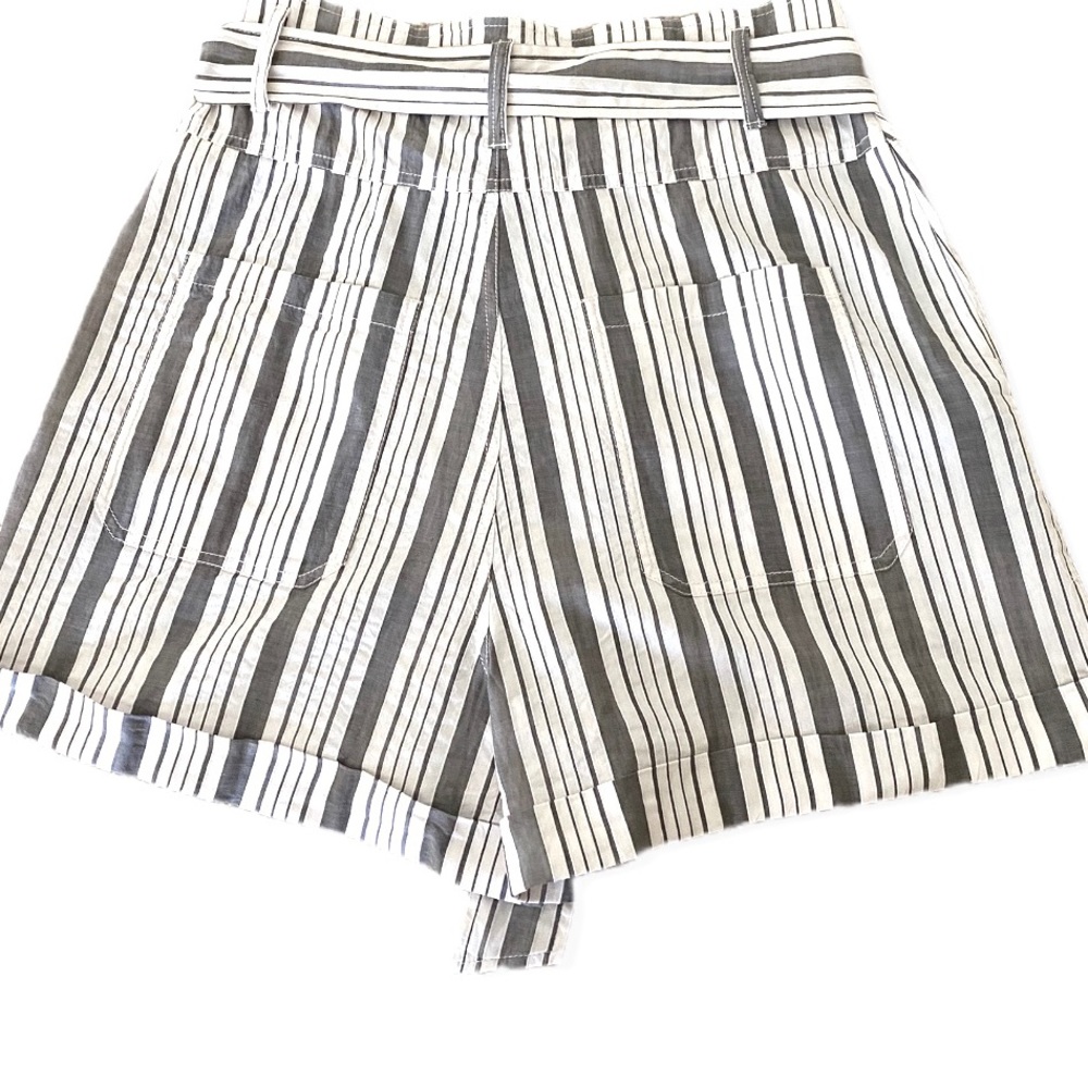 La Vie Rebecca Taylor Corded Striped Shorts - Picture 5 of 11